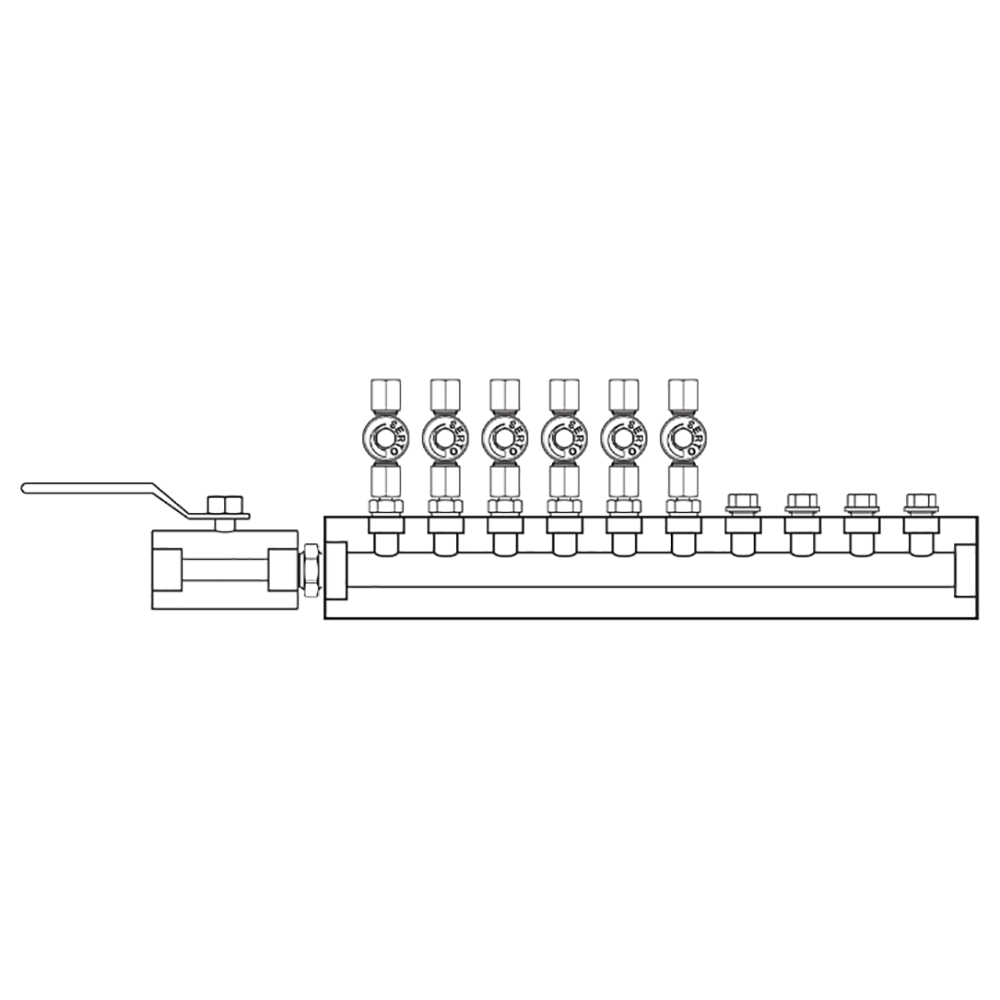 M2065010 Manifolds Stainless Steel Single Sided